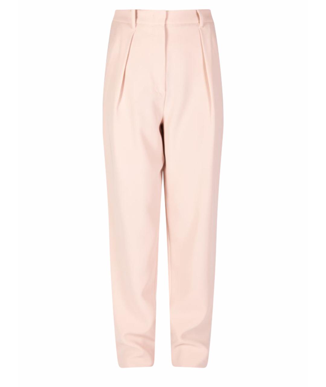 MAX MARA Розовые прямые брюки, фото 1