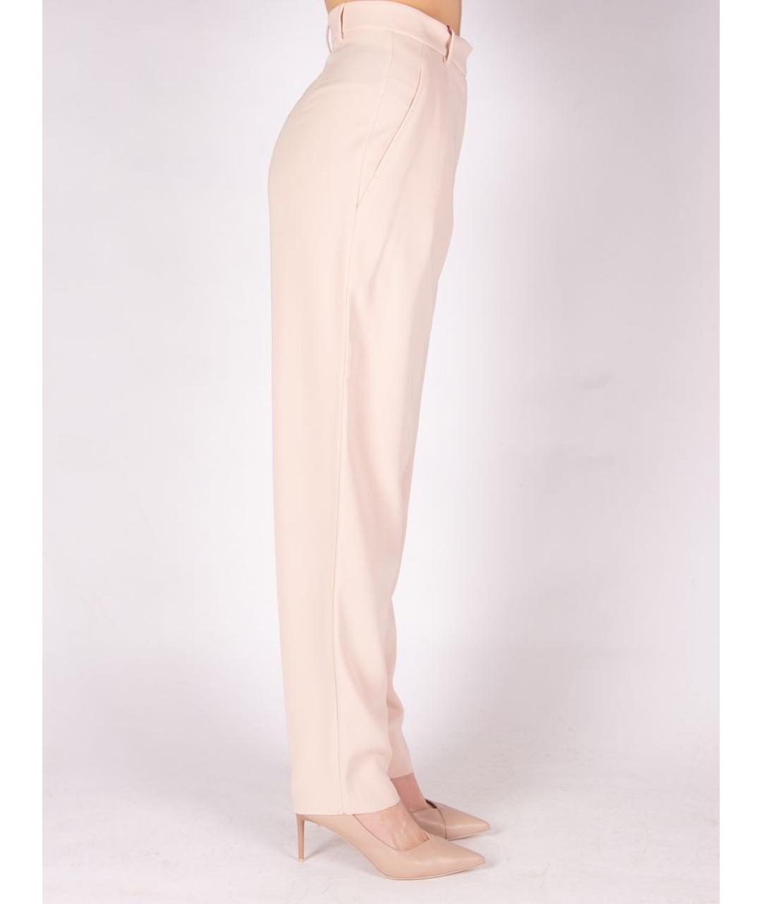 MAX MARA Розовые прямые брюки, фото 2