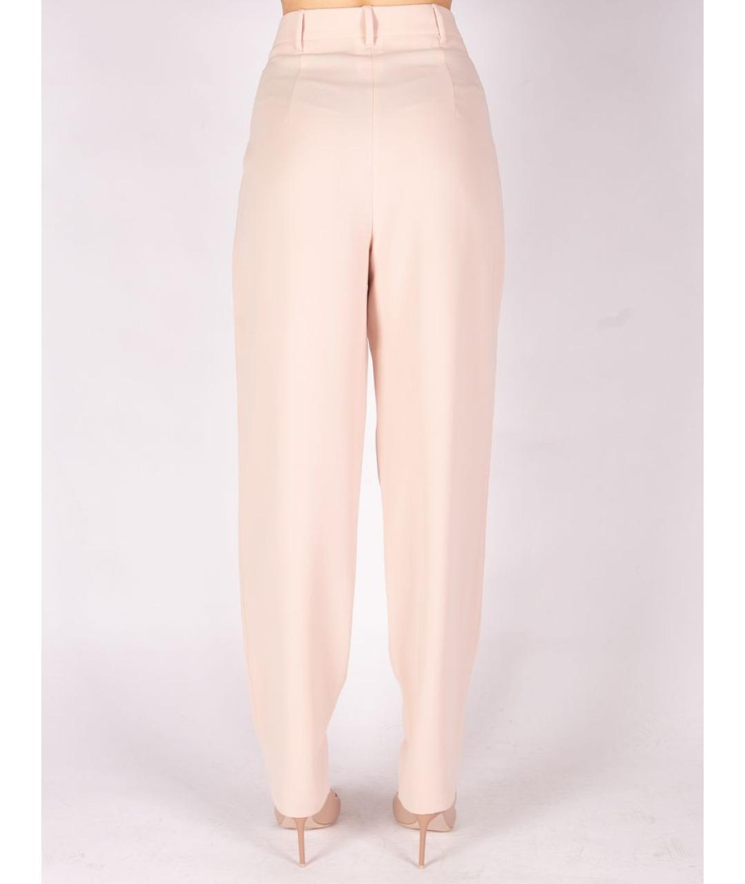 MAX MARA Розовые прямые брюки, фото 3
