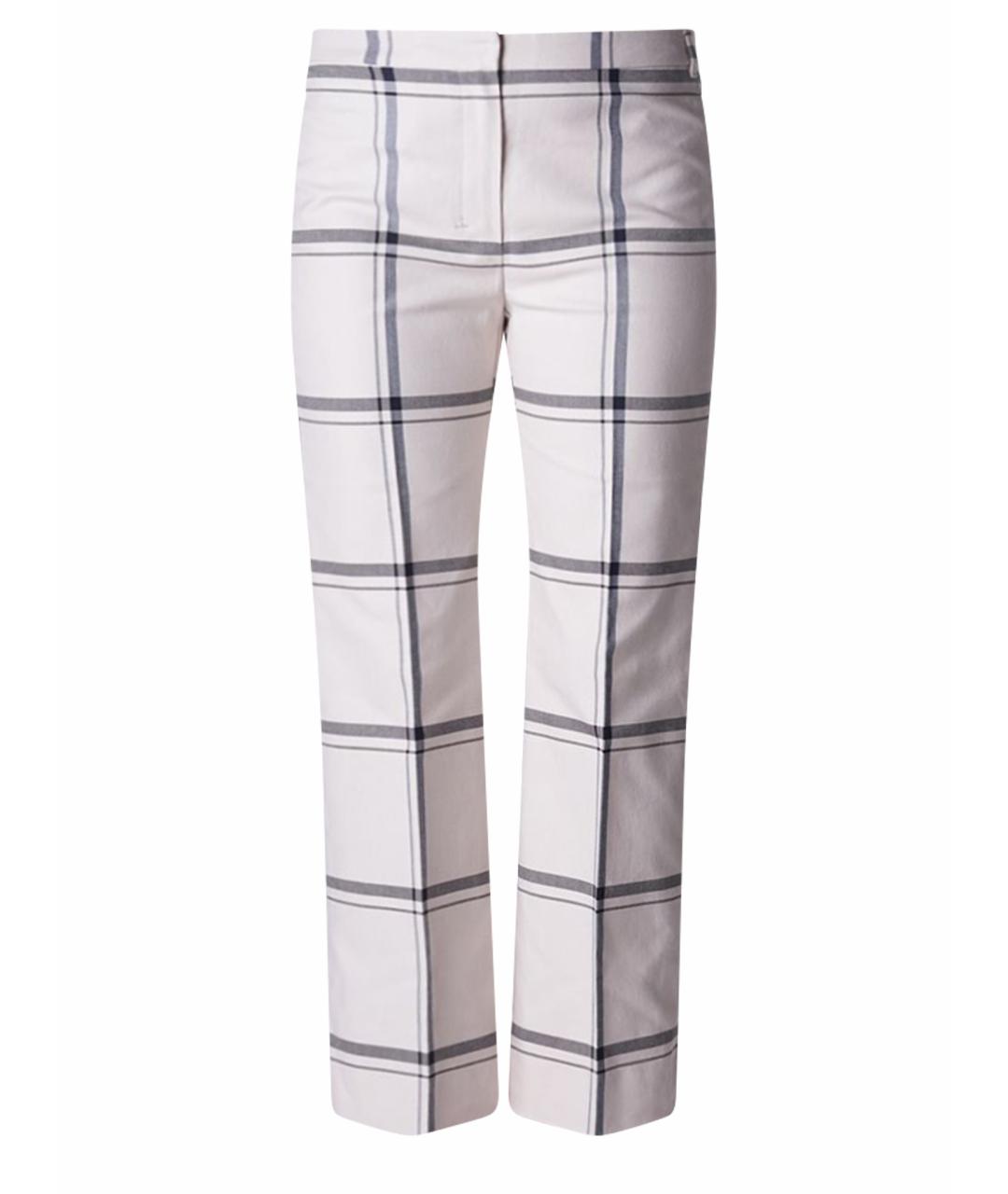 MAX MARA Бежевые хлопковые прямые брюки, фото 1