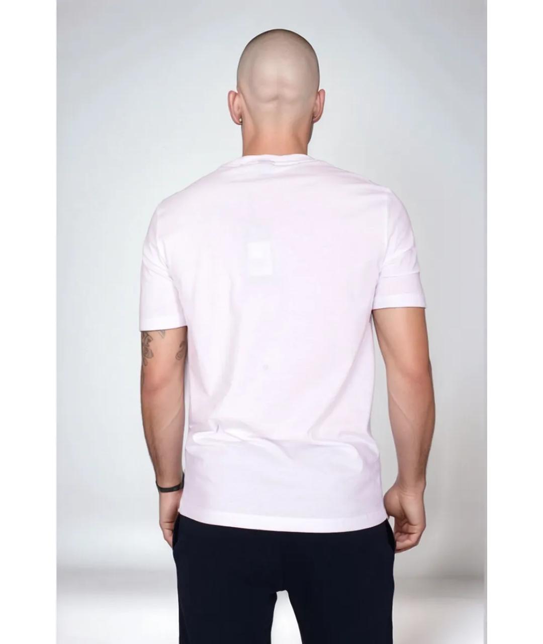 HUGO BOSS Белая хлопковая футболка, фото 2