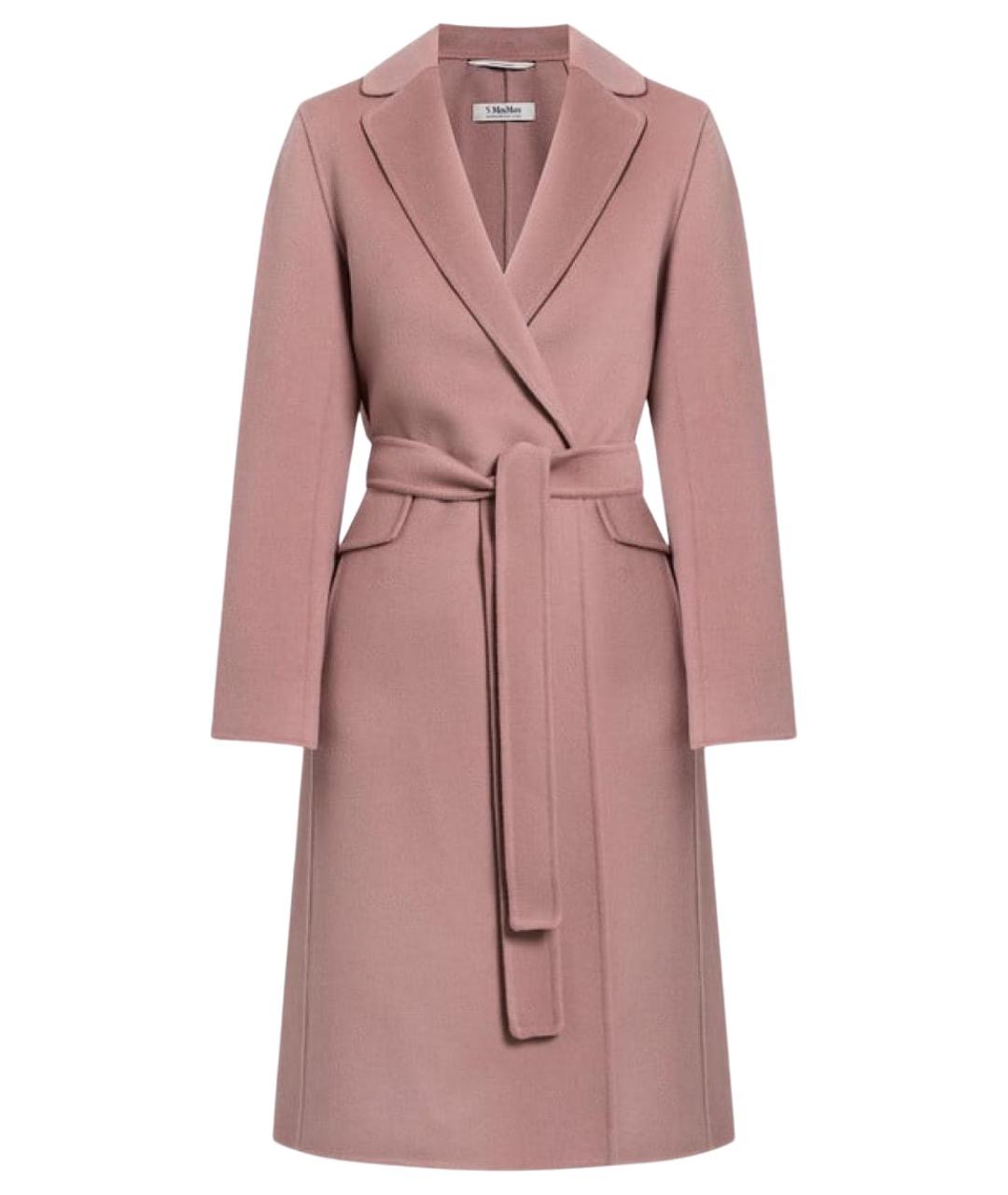 MAX MARA Розовое шерстяное пальто, фото 1