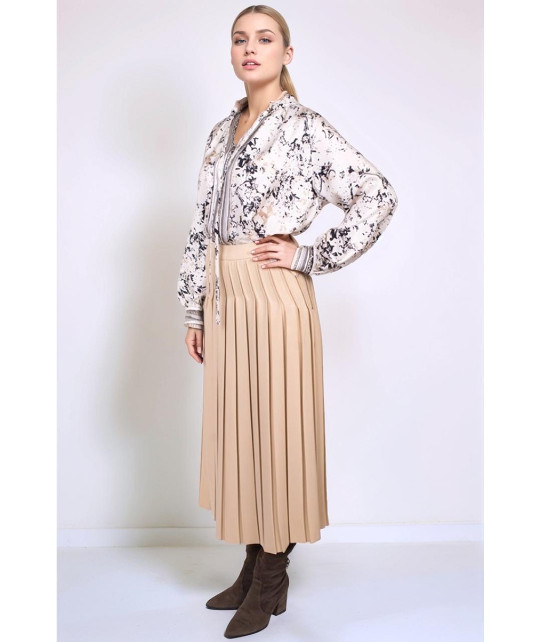 MAX MARA Белая шелковая блузы, фото 2