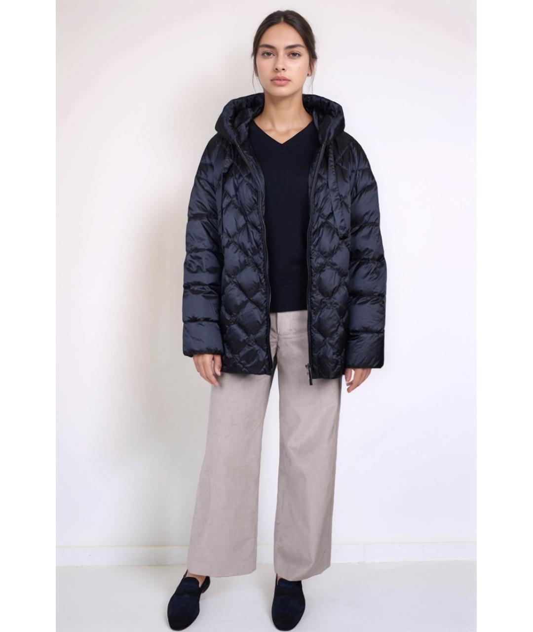 MAX MARA Синяя полиамидовая куртка, фото 2