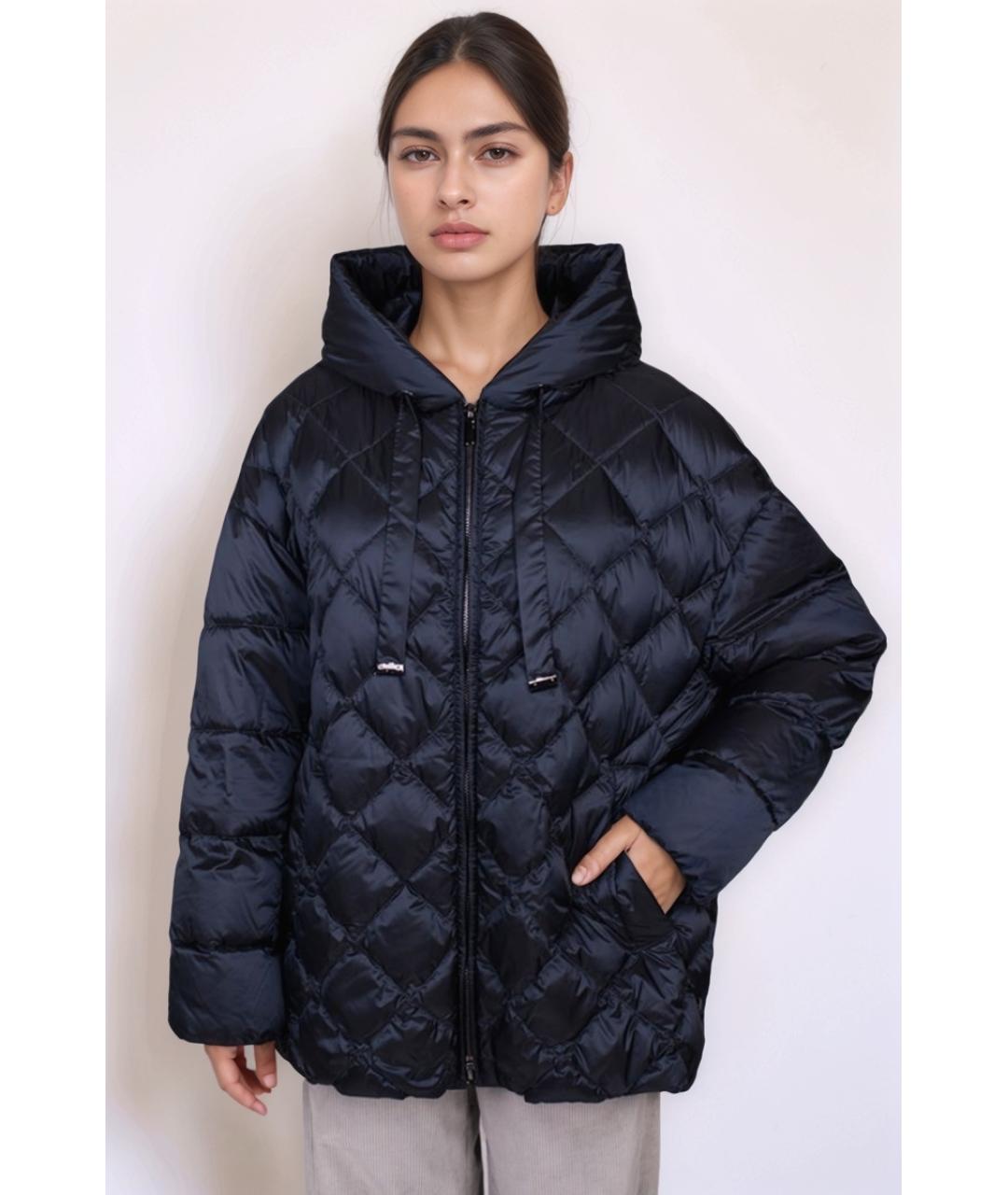 MAX MARA Синяя полиамидовая куртка, фото 4