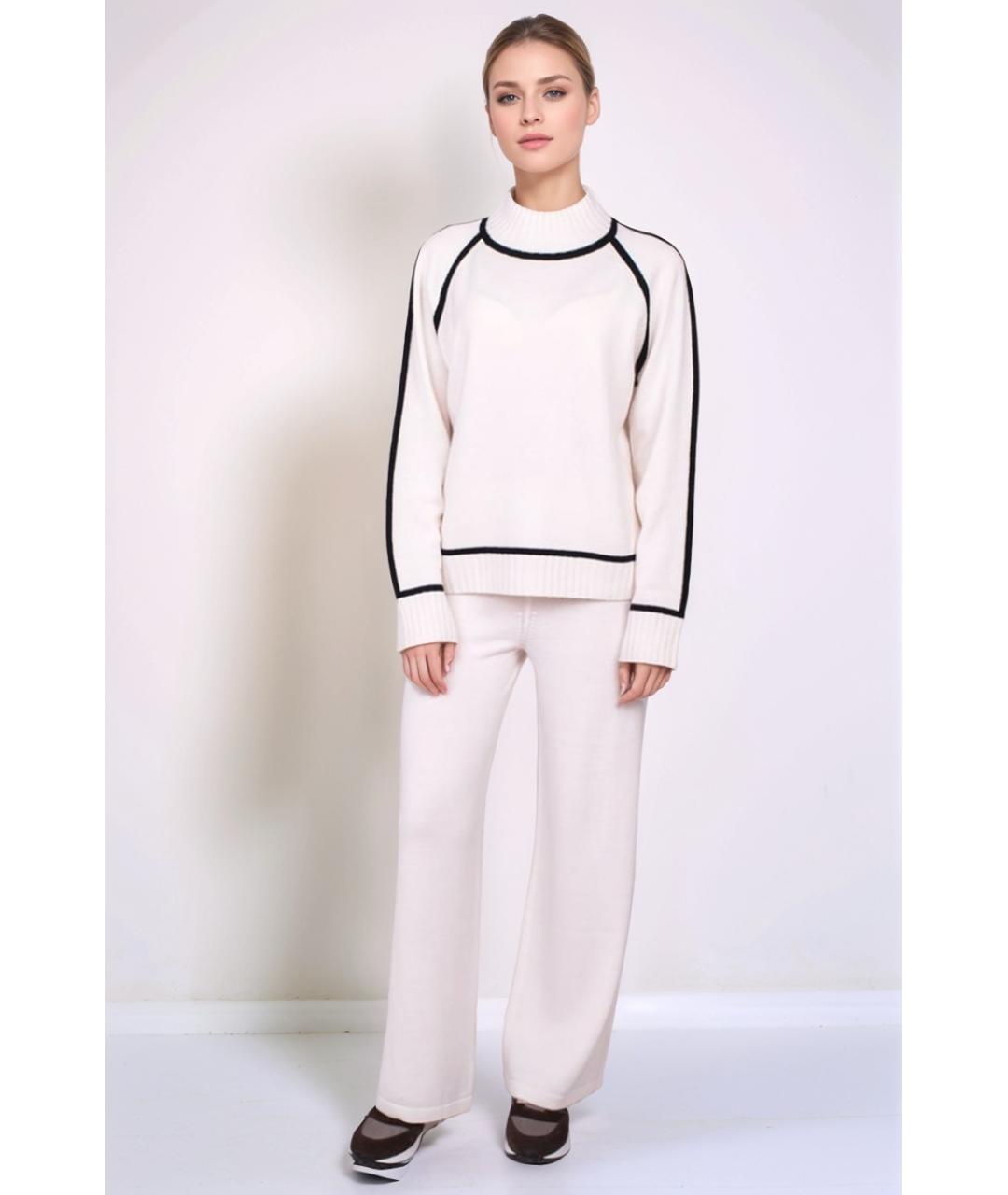 MAX MARA Белый шерстяной джемпер / свитер, фото 2