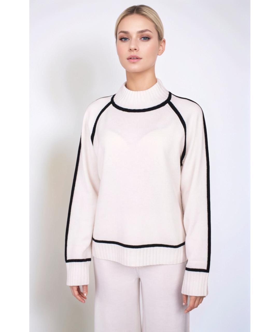 MAX MARA Белый шерстяной джемпер / свитер, фото 4