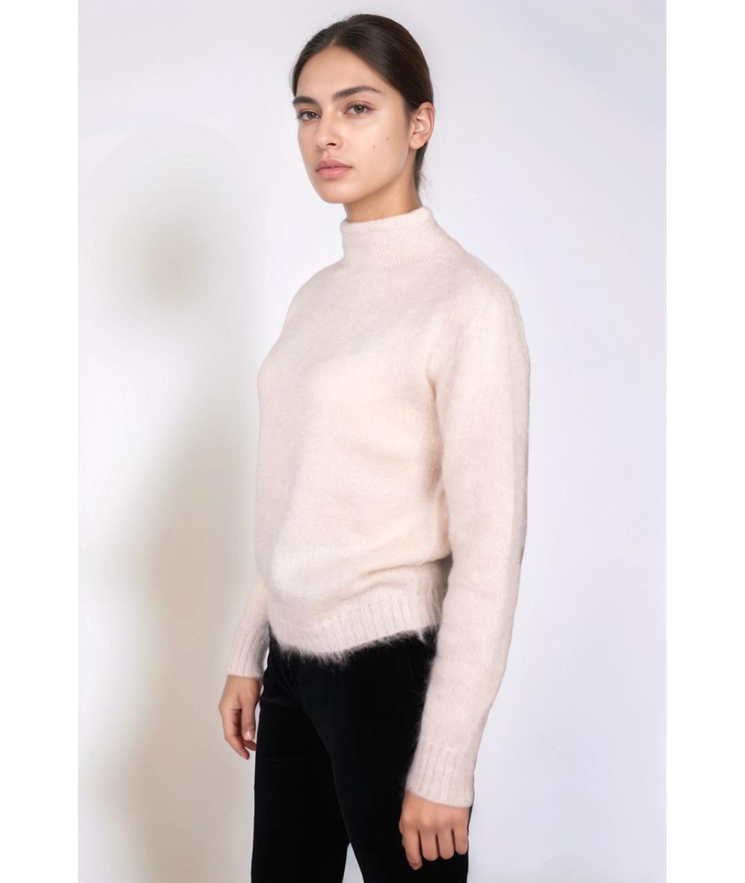 MAX MARA Бежевый шерстяной джемпер / свитер, фото 4