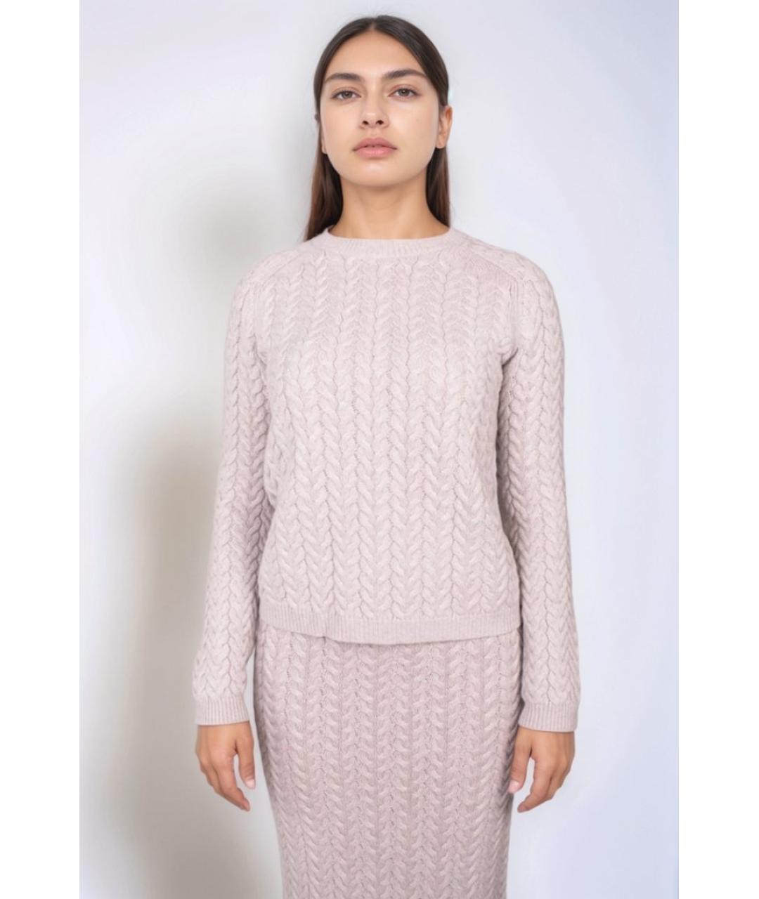 MAX MARA Бежевый шерстяной джемпер / свитер, фото 4