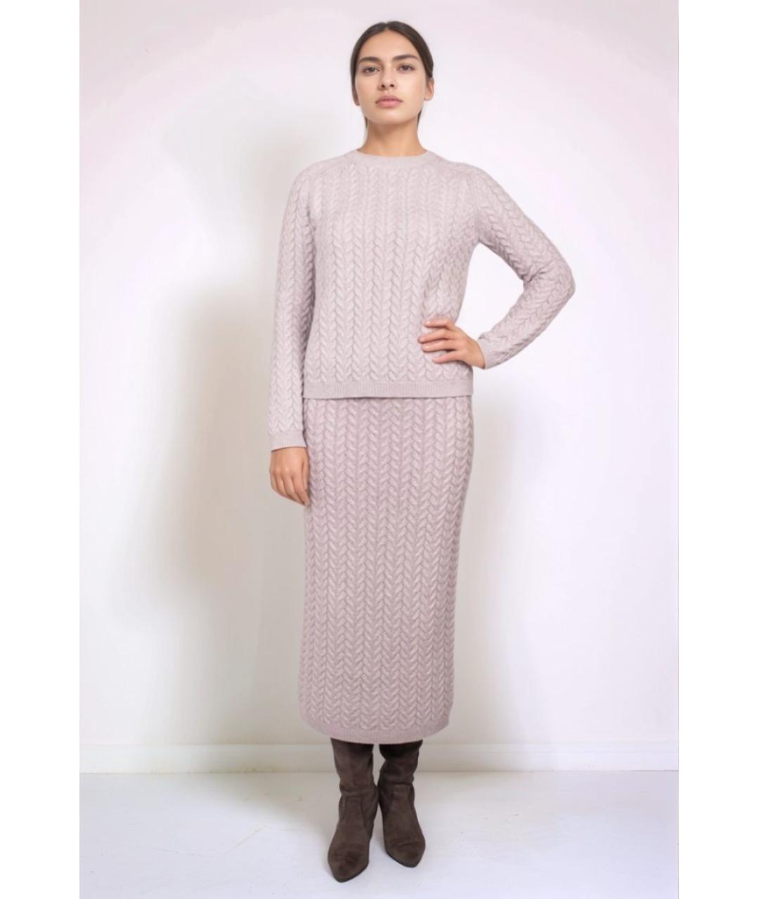 MAX MARA Бежевый шерстяной джемпер / свитер, фото 2