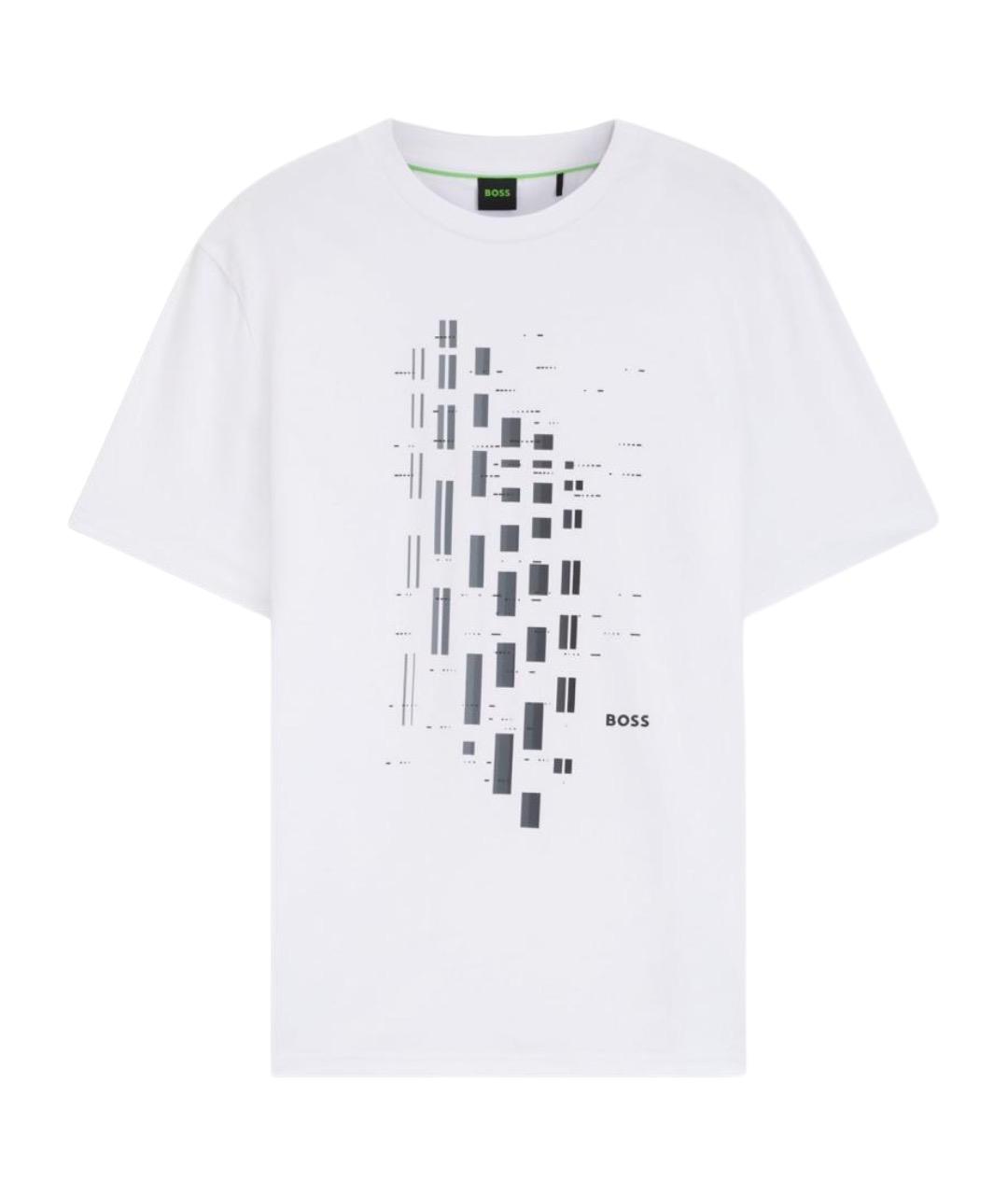 HUGO BOSS Белая хлопковая футболка, фото 1