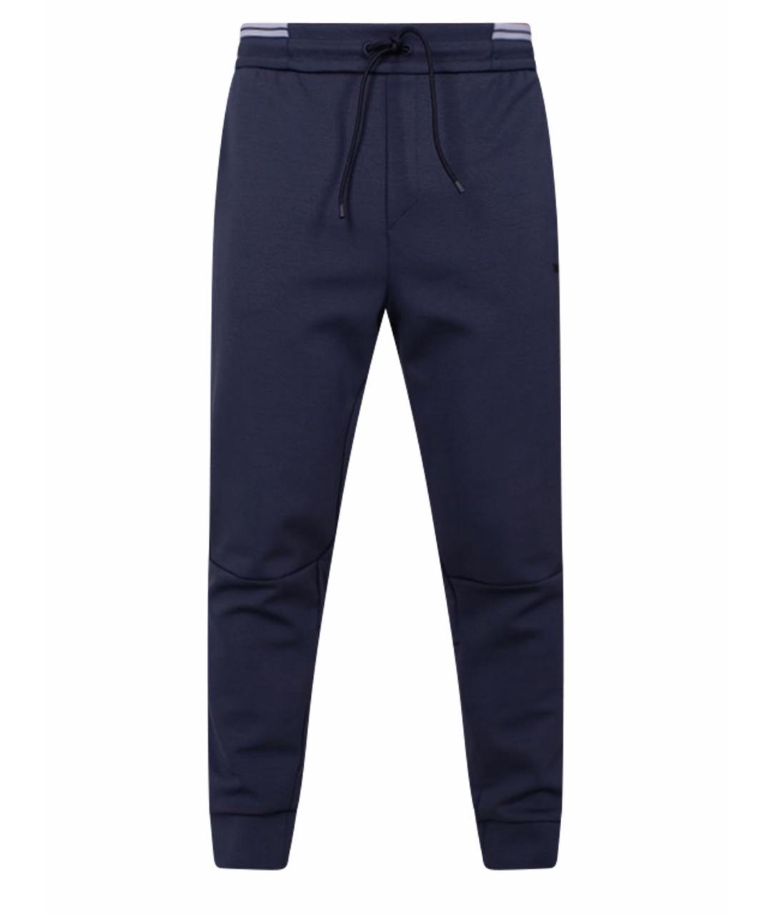 HUGO BOSS Синие хлопковые повседневные брюки, фото 1