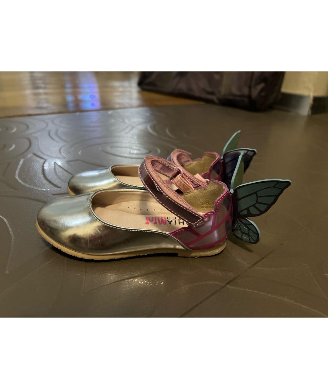 SOPHIA WEBSTER MINI Серебряные балетки и туфли, фото 8