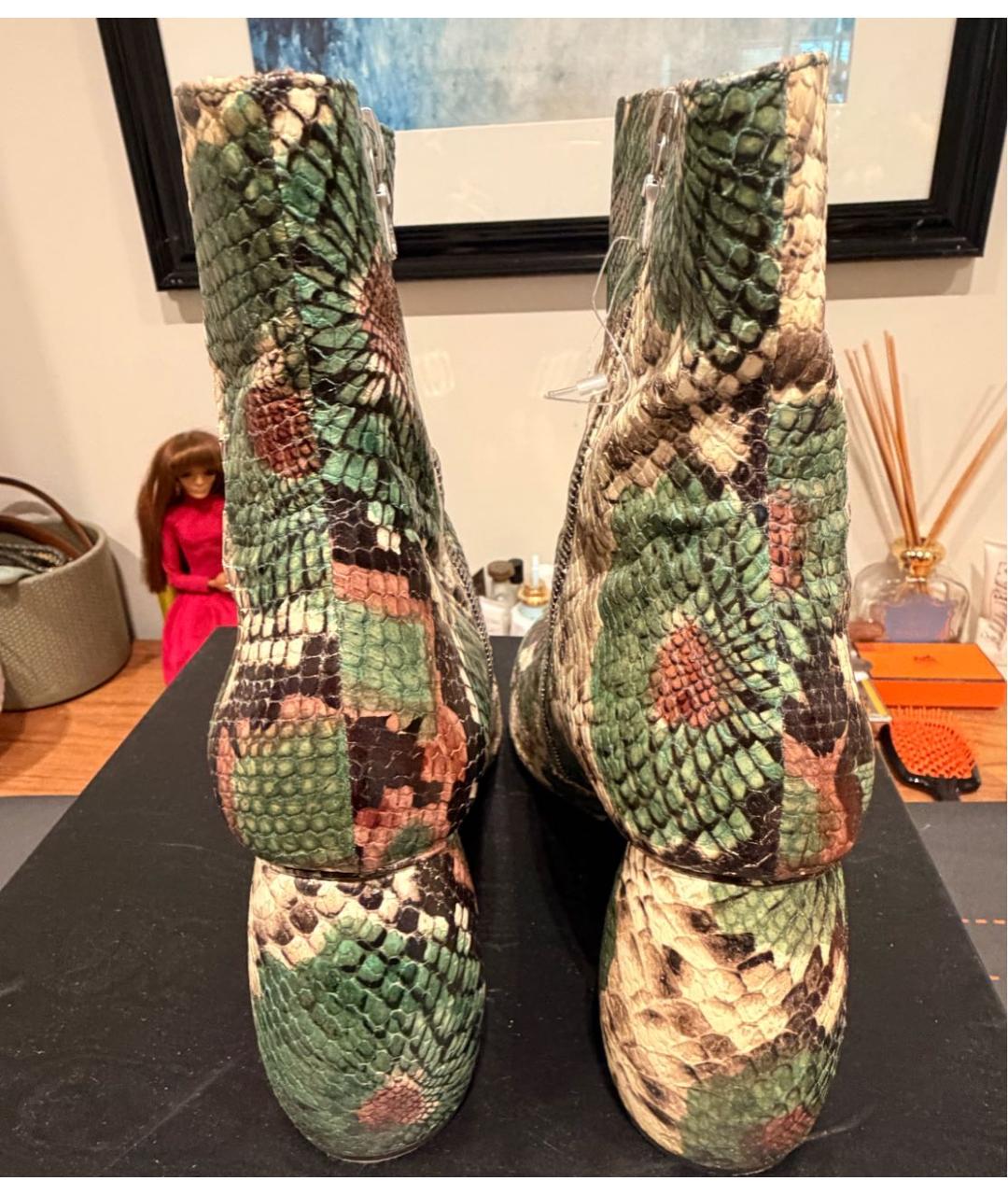 DRIES VAN NOTEN Ботильоны из кожи питона, фото 2