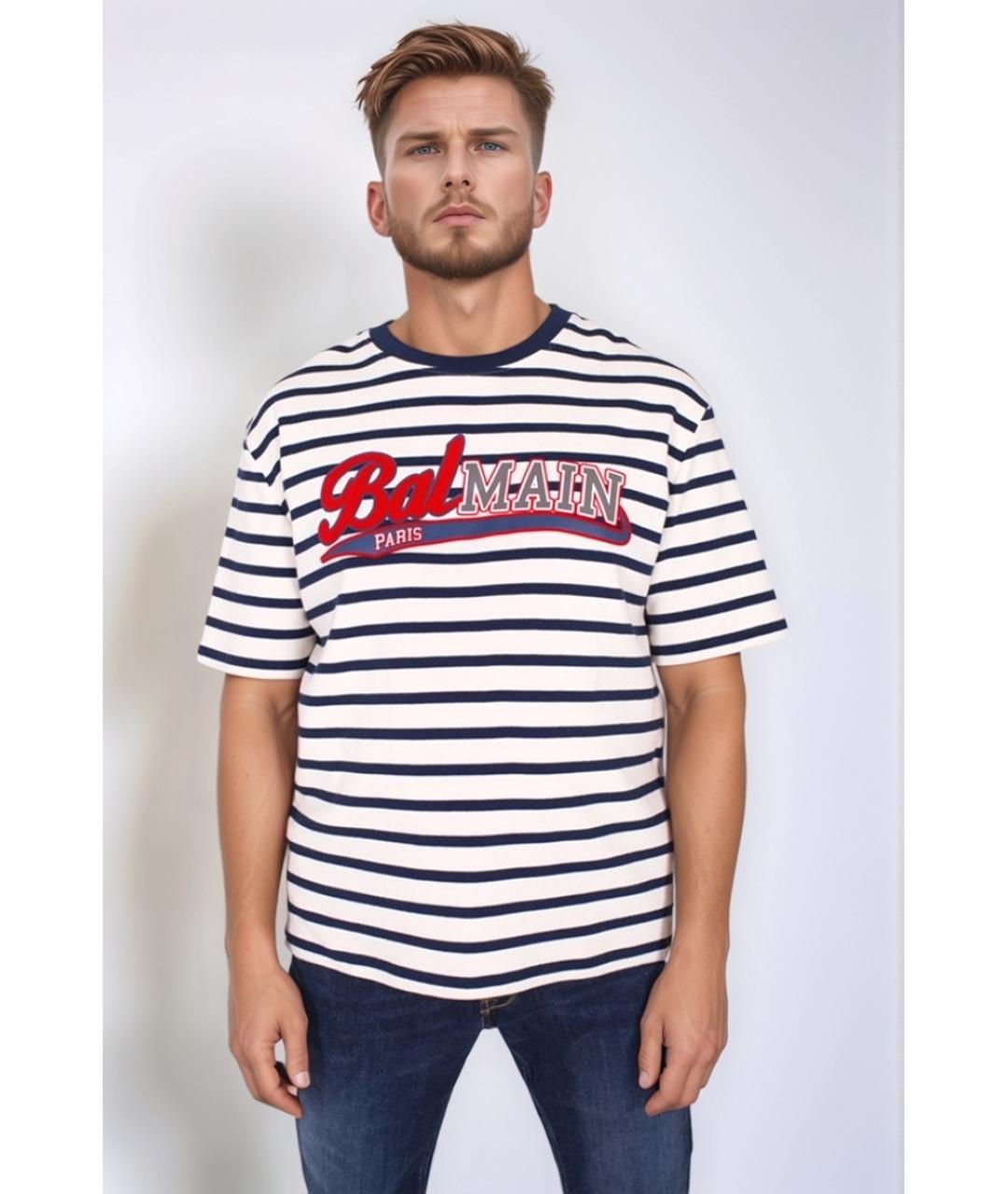 BALMAIN Мульти хлопковая футболка, фото 2