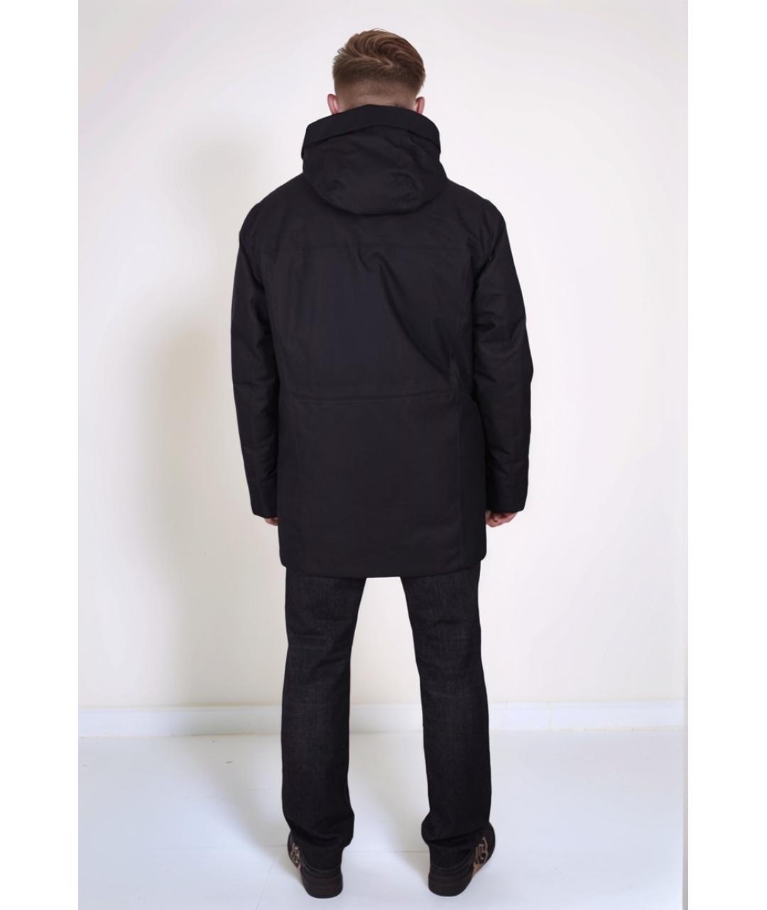 HUGO BOSS Черная полиэстеровая парка, фото 3