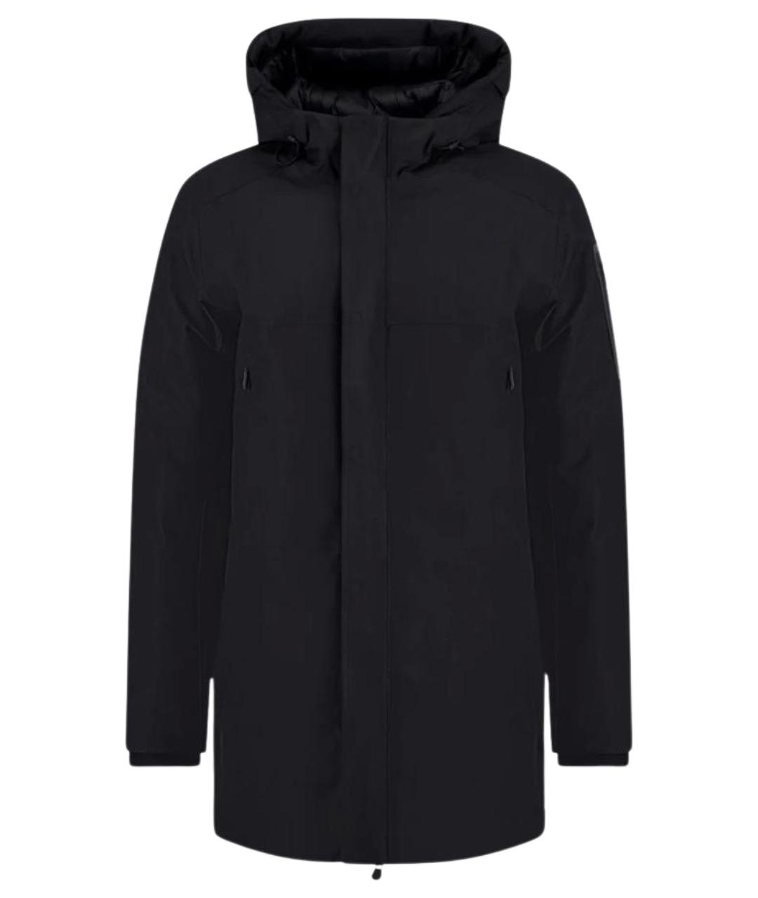 HUGO BOSS Черная полиэстеровая парка, фото 1