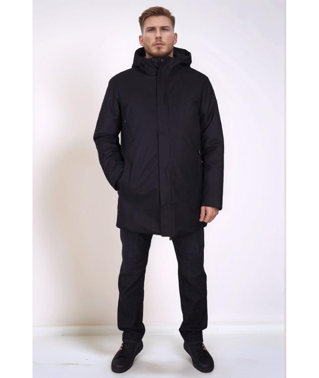HUGO BOSS Черная полиэстеровая парка, фото 2