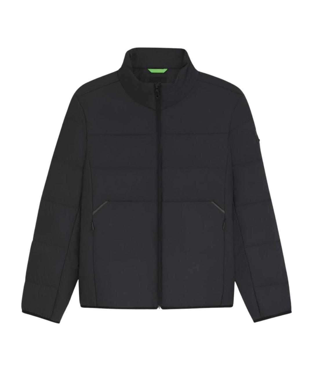 HUGO BOSS Черная полиэстеровая куртка, фото 1
