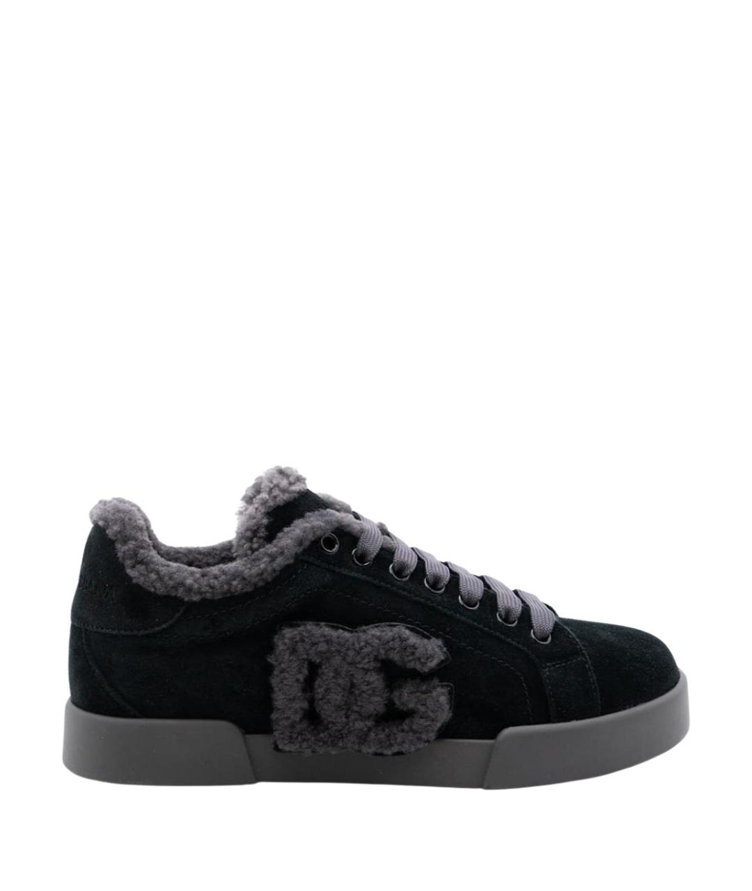 DOLCE&GABBANA Черные кеды, фото 1
