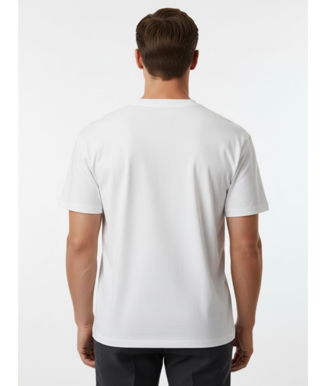 JIL SANDER Белая хлопковая футболка, фото 3