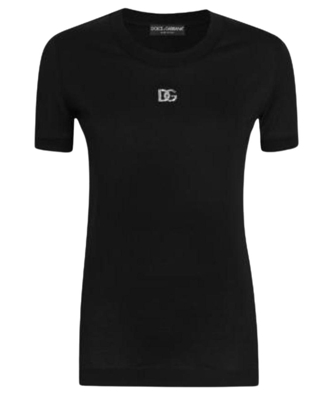 DOLCE&GABBANA Черная хлопковая футболка, фото 1