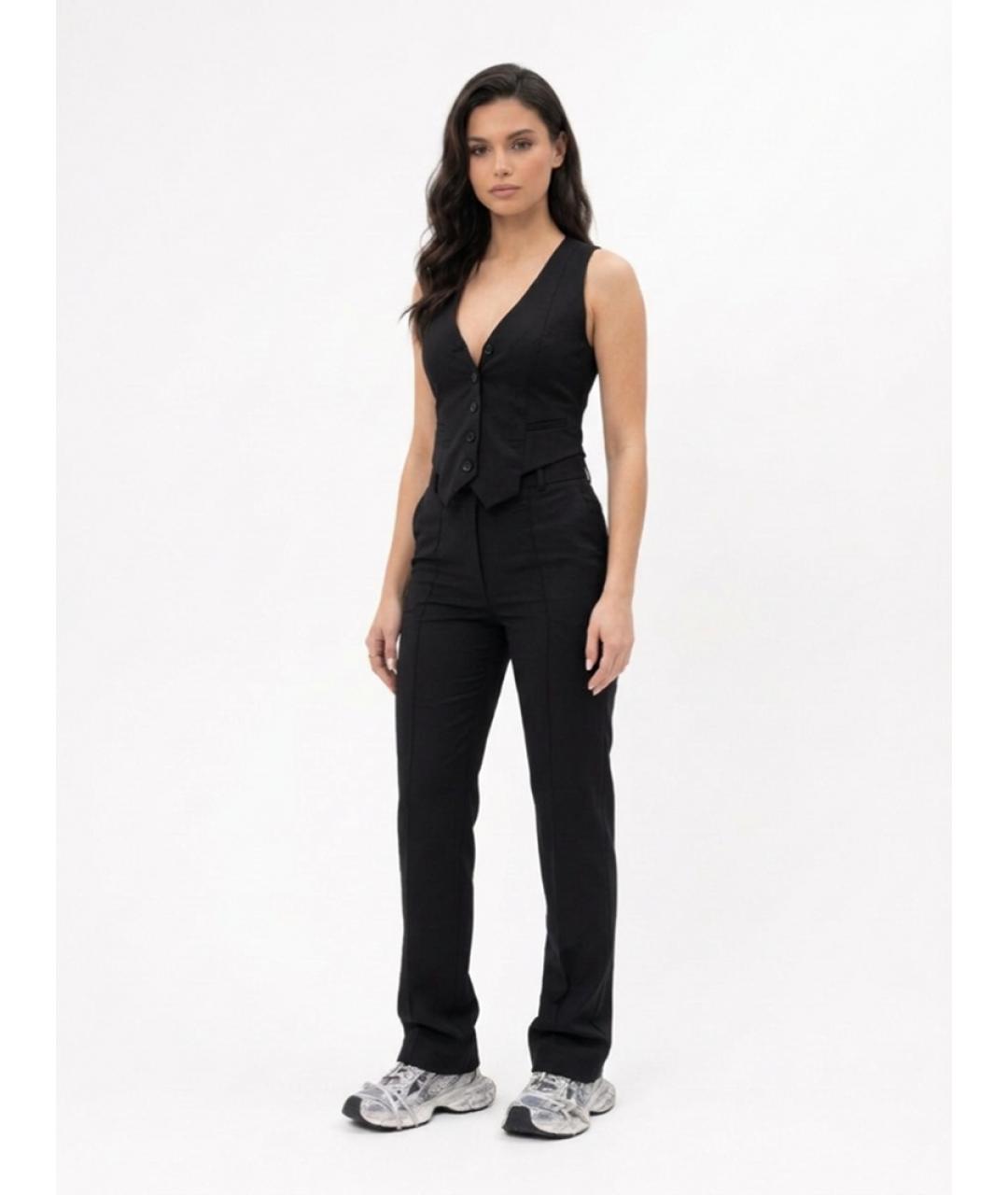 VETEMENTS Черные шерстяные брюки узкие, фото 3