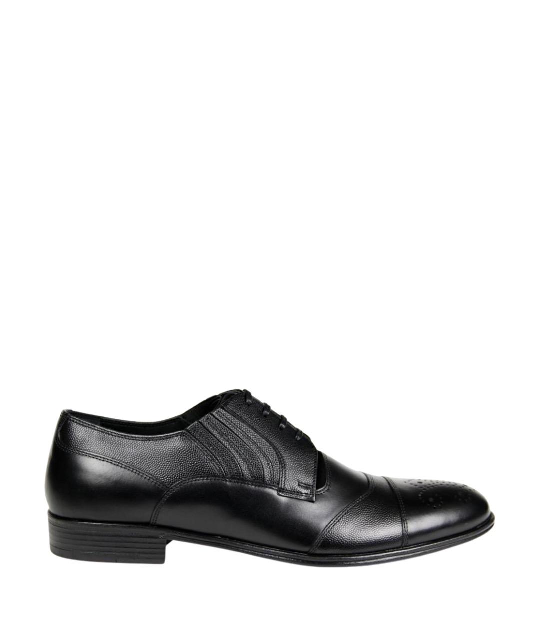 DOLCE&GABBANA Черные кожаные туфли, фото 1