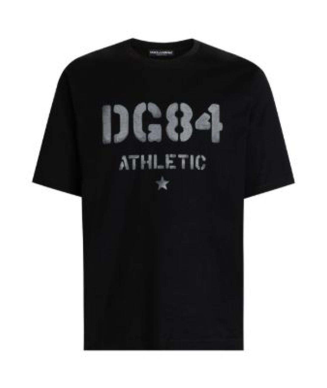 DOLCE&GABBANA Черная хлопковая футболка, фото 1