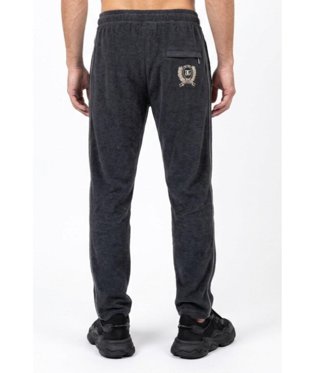 DOLCE&GABBANA Черные хлопковые повседневные брюки, фото 3