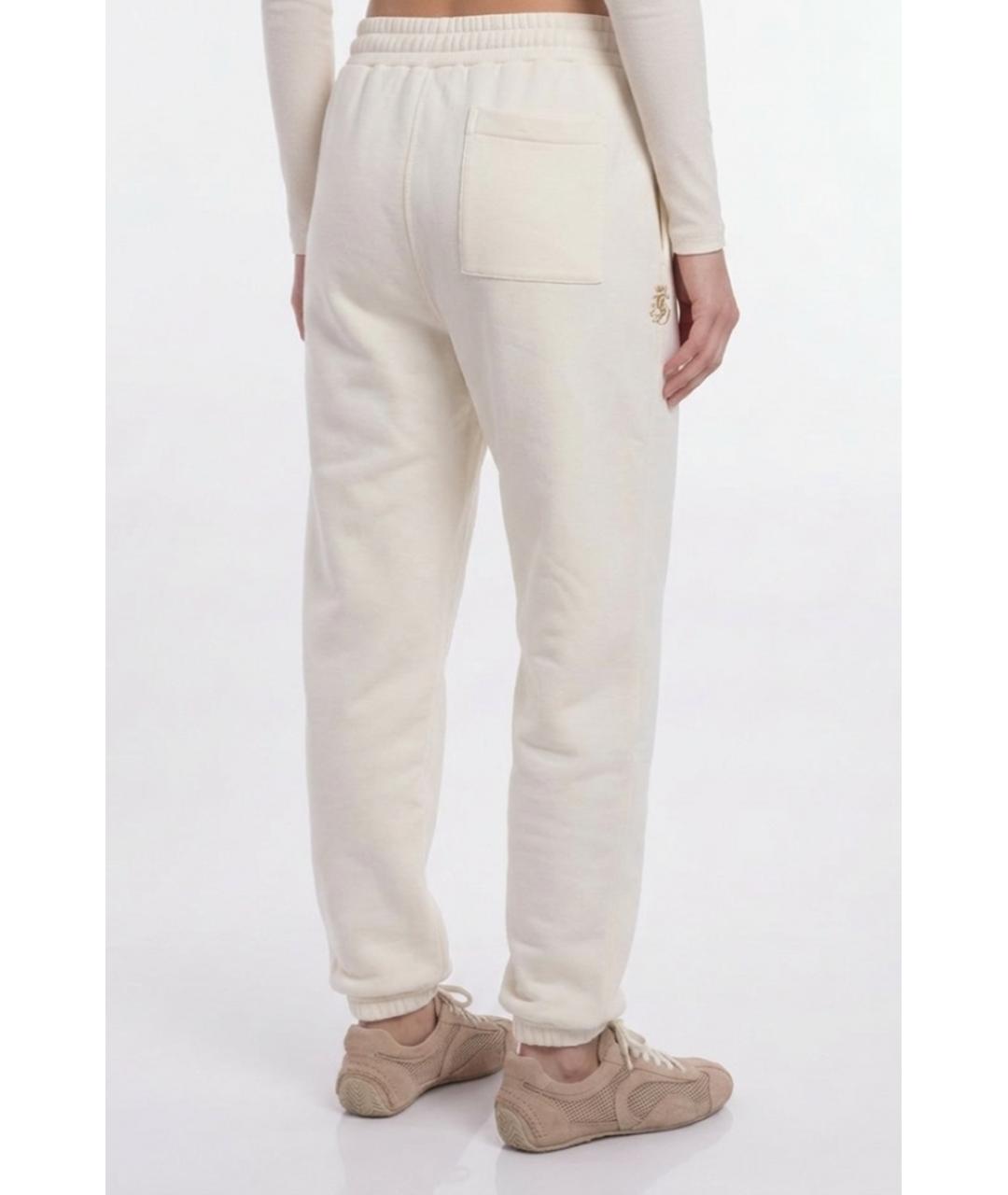 JIL SANDER Белые хлопковые спортивные брюки и шорты, фото 2