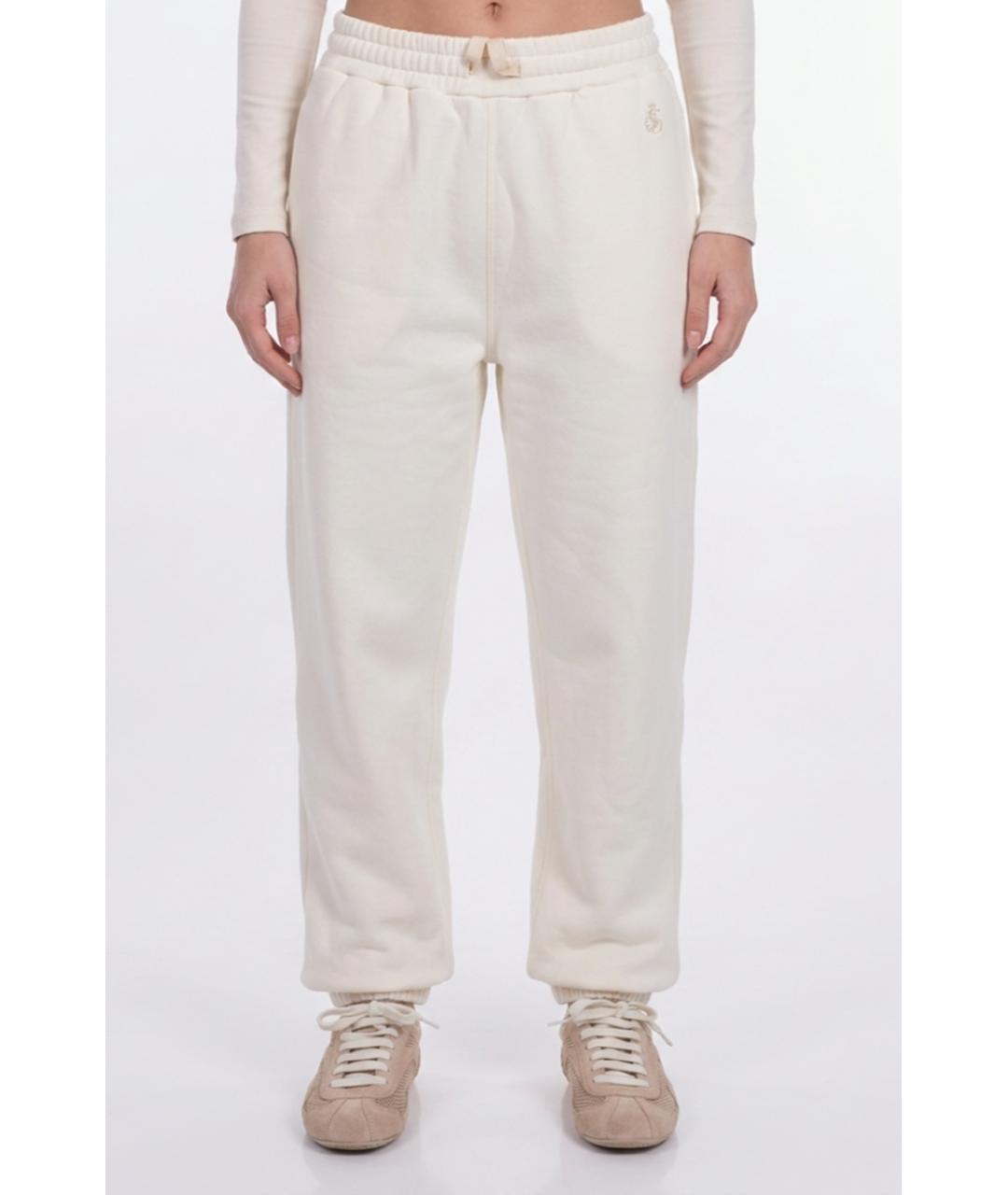 JIL SANDER Белые хлопковые спортивные брюки и шорты, фото 4