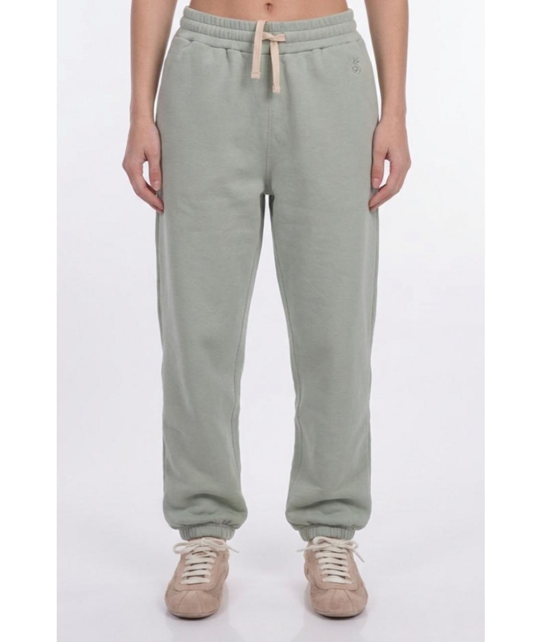 JIL SANDER Серые хлопковые спортивные брюки и шорты, фото 4