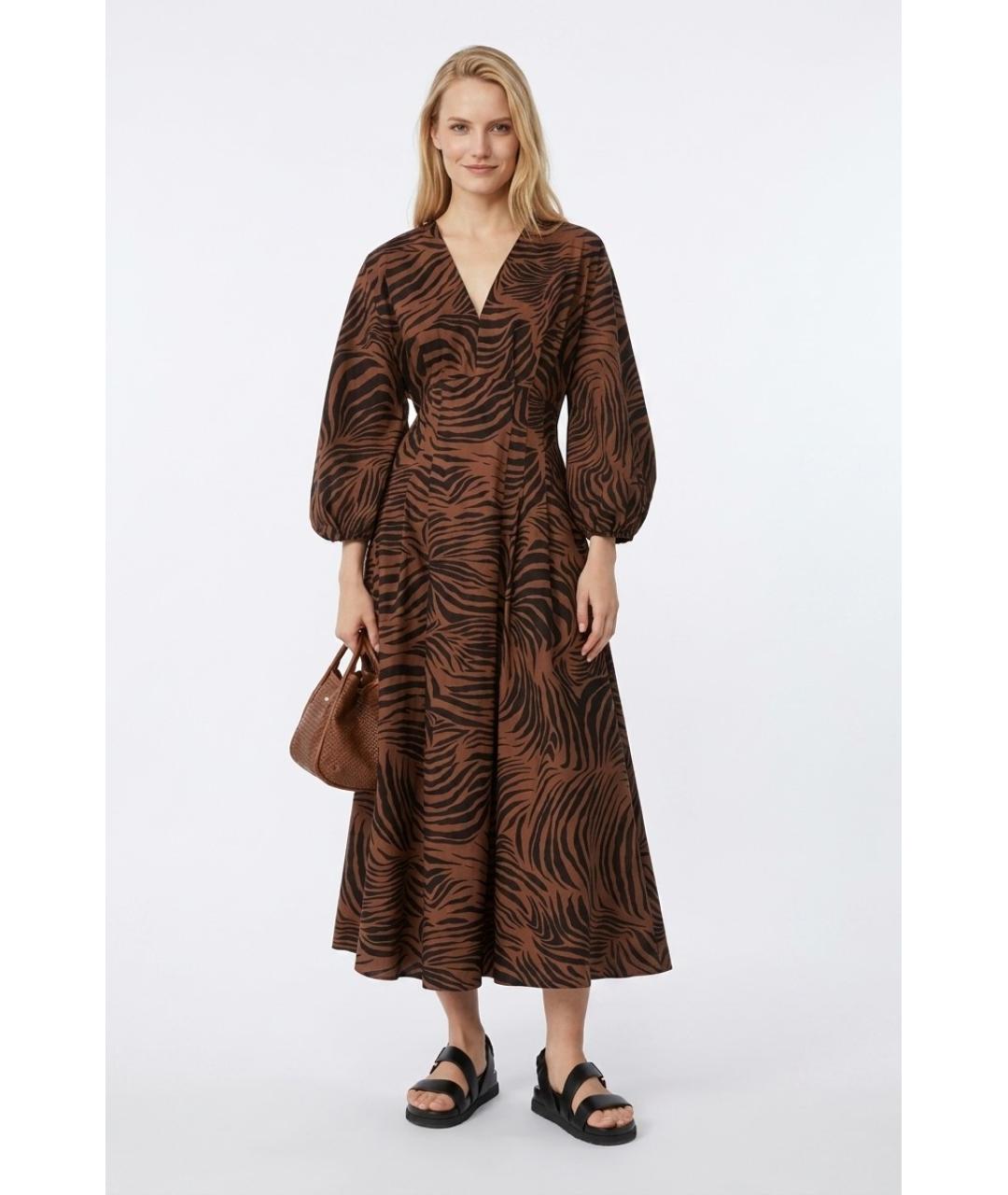 MAX MARA Мульти хлопковое повседневное платье, фото 2