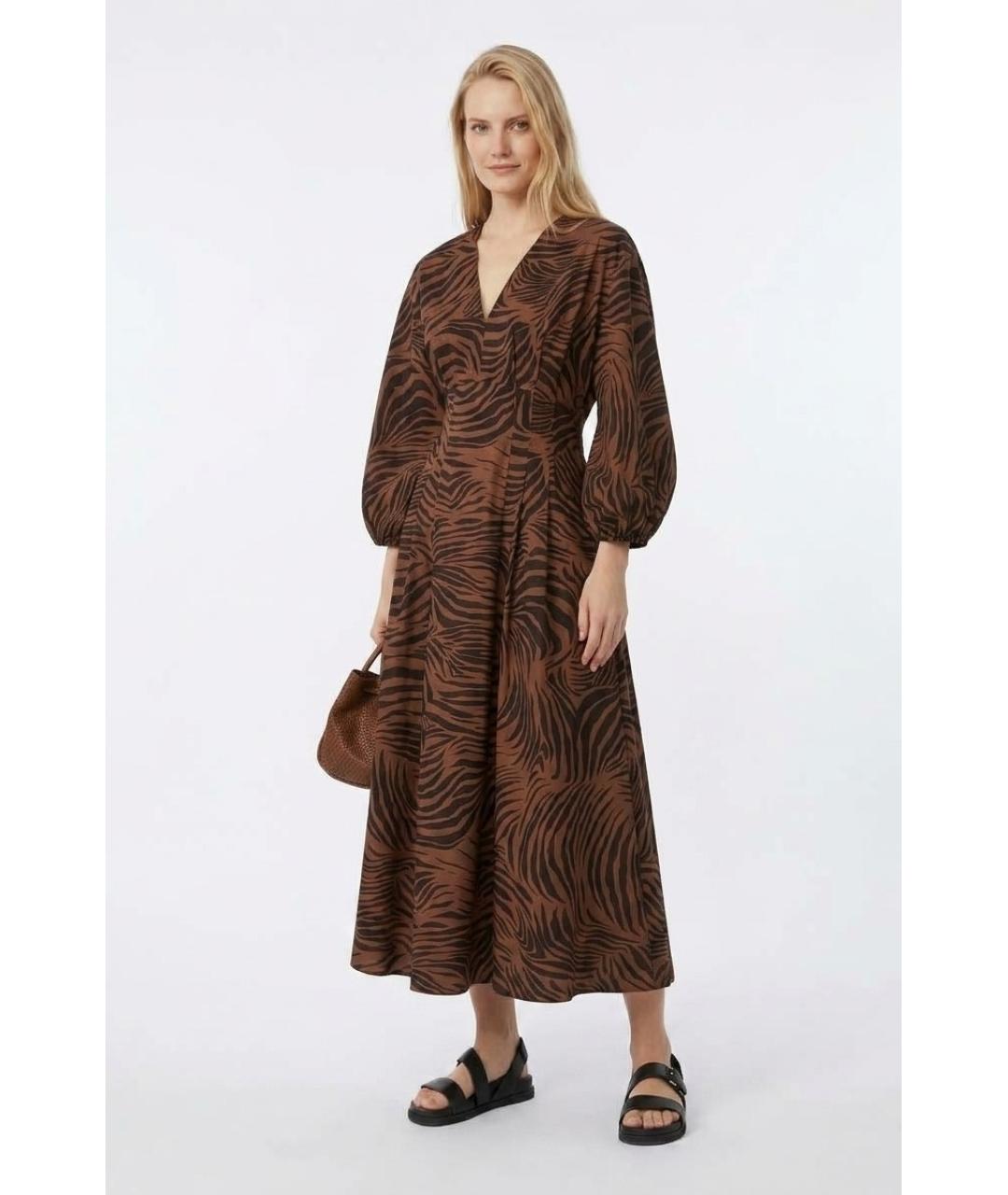 MAX MARA Мульти хлопковое повседневное платье, фото 3