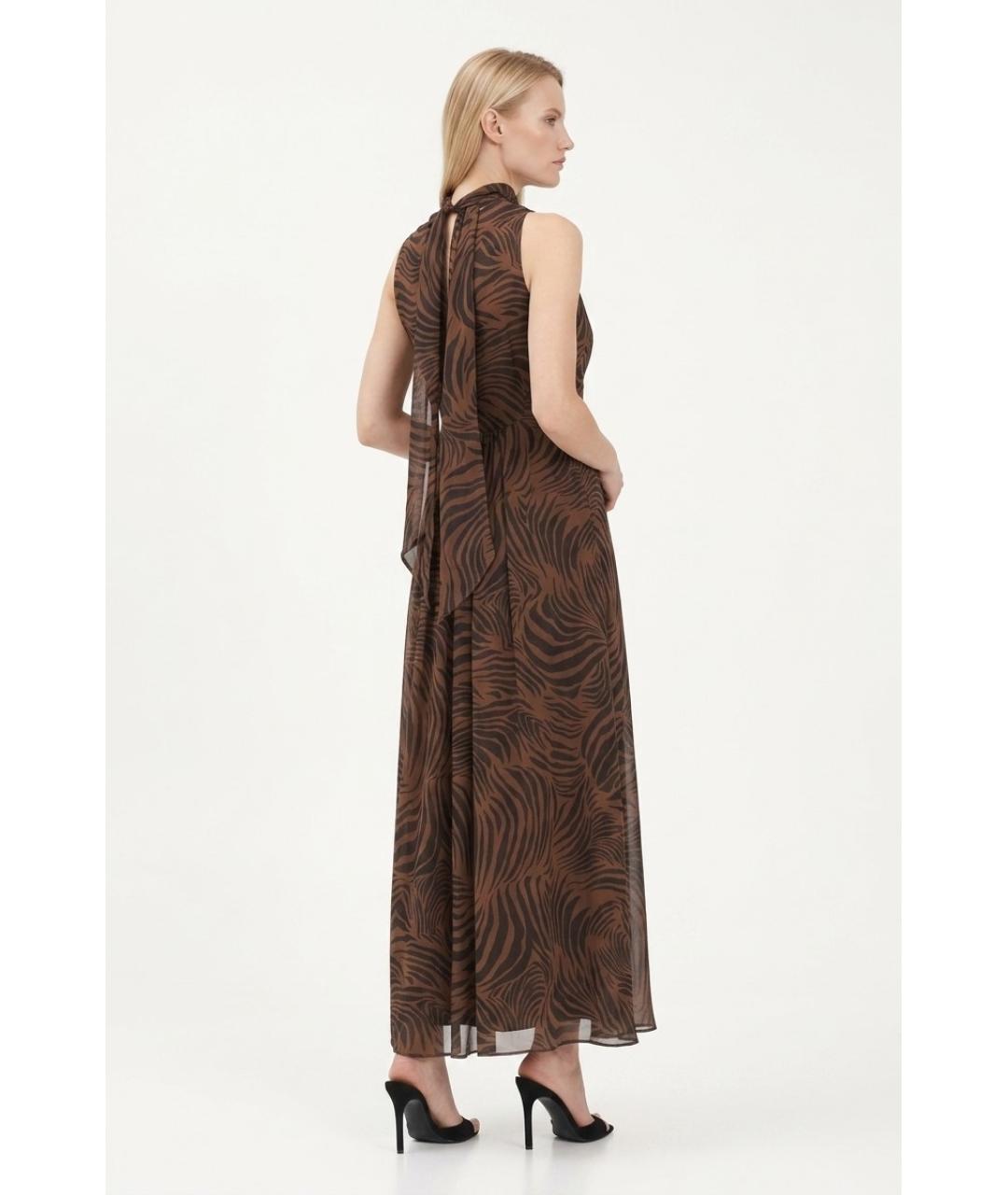 MAX MARA Мульти шелковое повседневное платье, фото 3