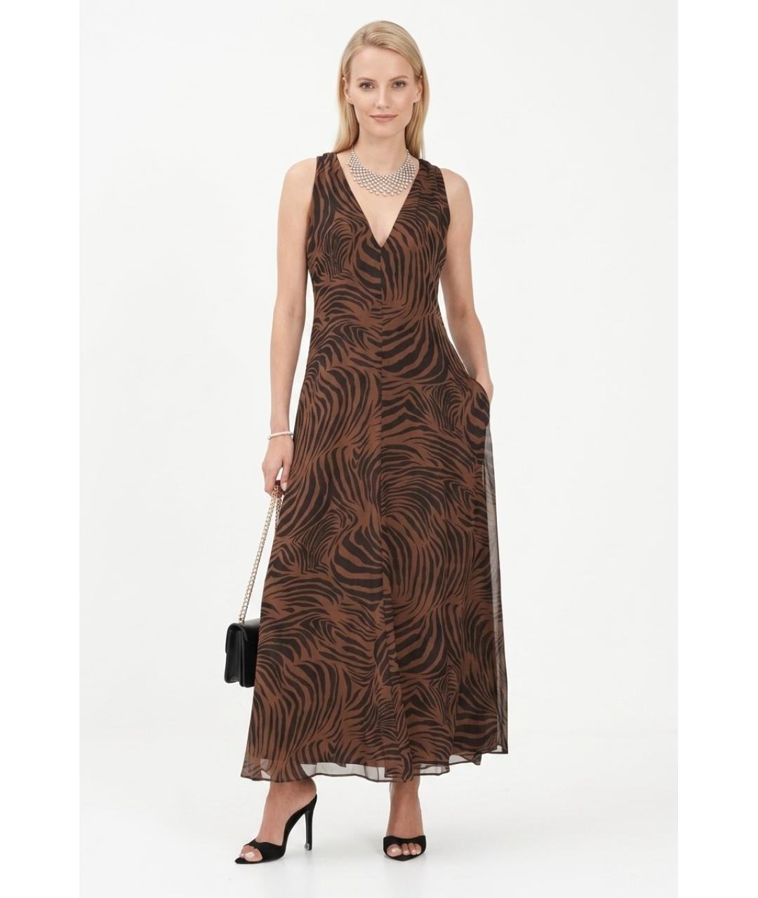 MAX MARA Мульти шелковое повседневное платье, фото 2