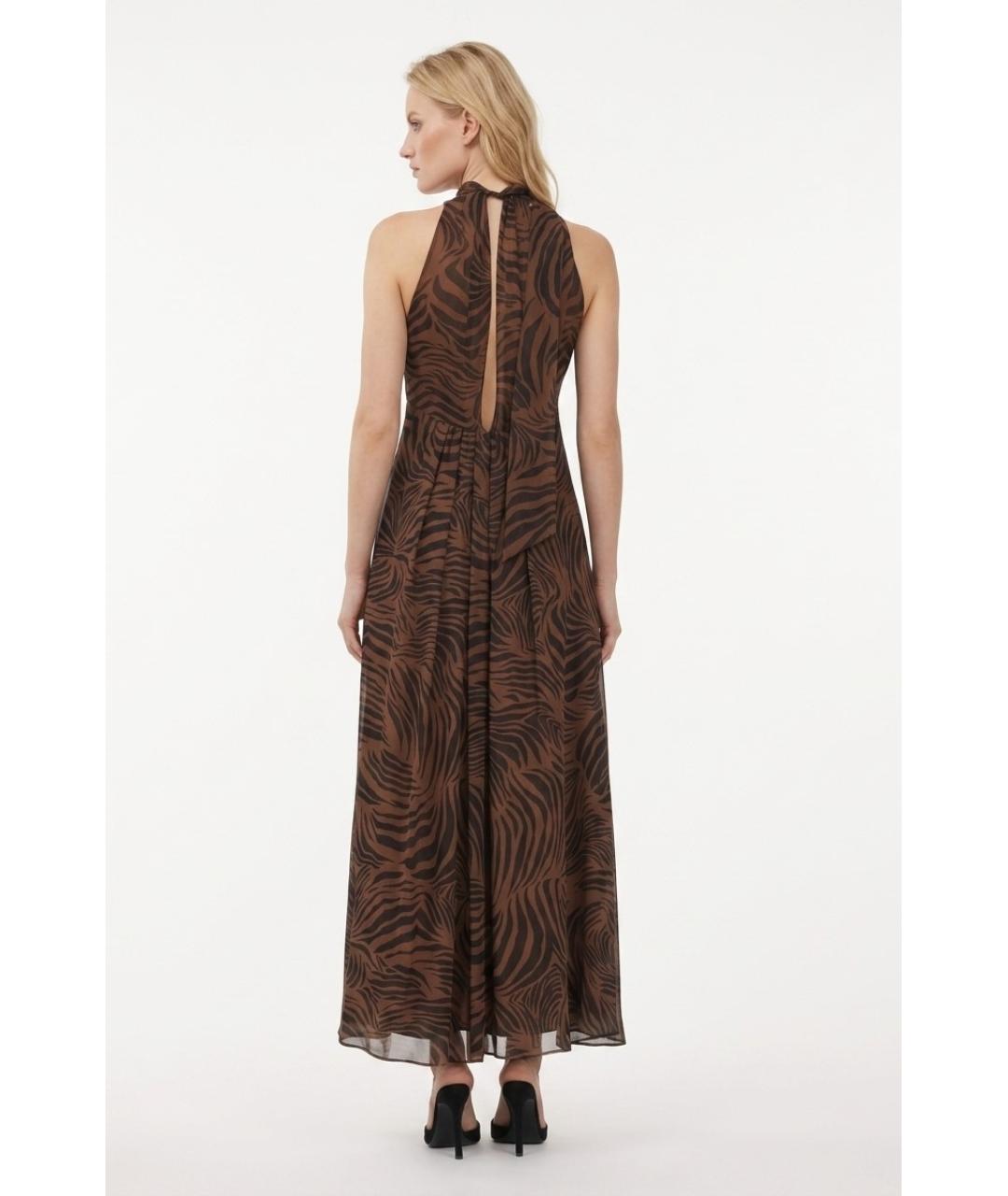 MAX MARA Мульти шелковое повседневное платье, фото 4
