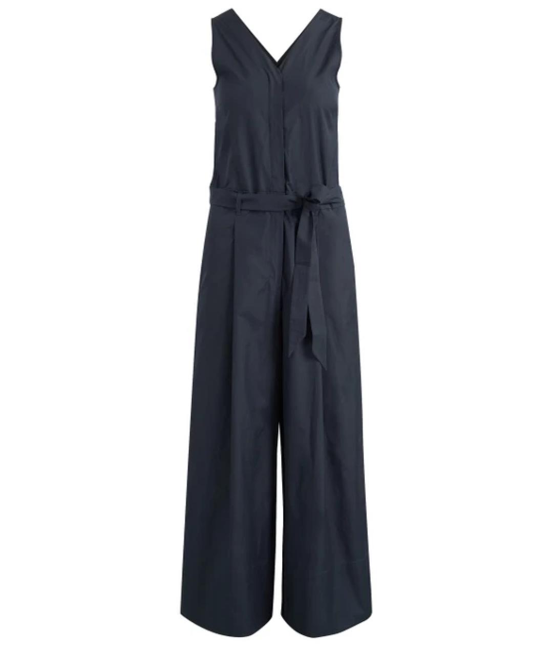 MAX MARA Синий хлопковый комбинезон, фото 1