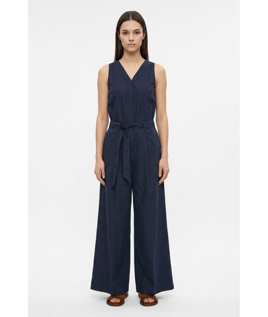 MAX MARA Синий хлопковый комбинезон, фото 2