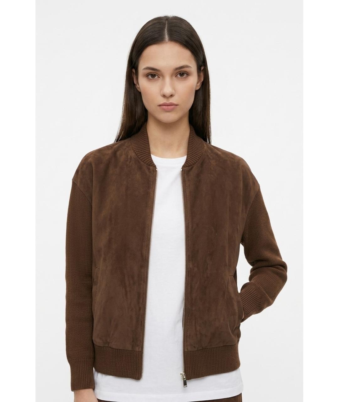MAX MARA Коричневый шерстяной кардиган, фото 2