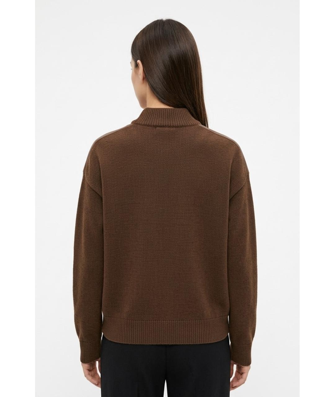 MAX MARA Коричневый шерстяной кардиган, фото 4