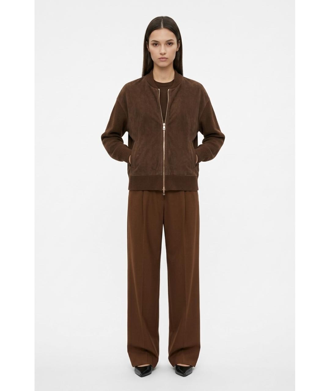 MAX MARA Коричневый шерстяной кардиган, фото 3