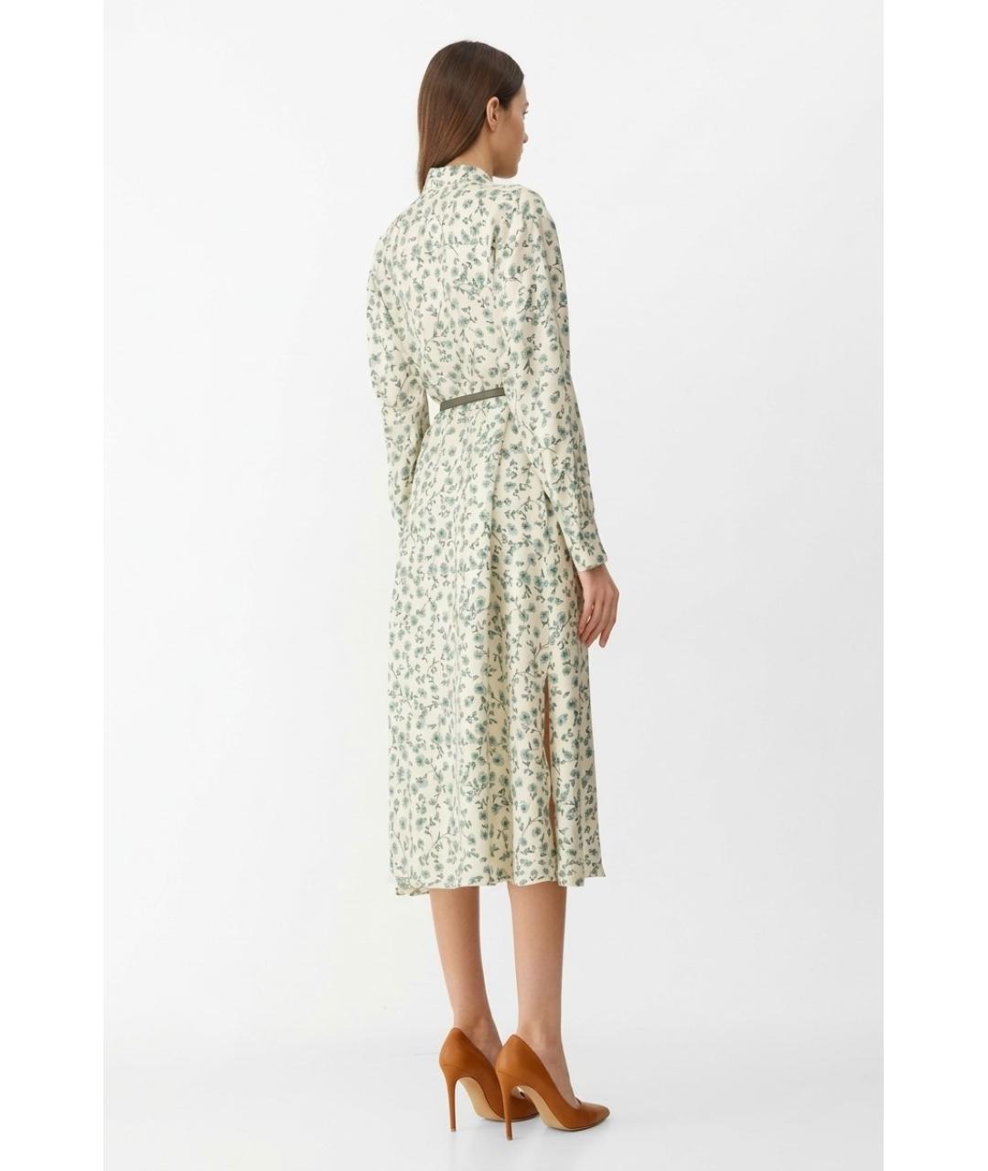 MAX MARA Мульти шелковое повседневное платье, фото 4
