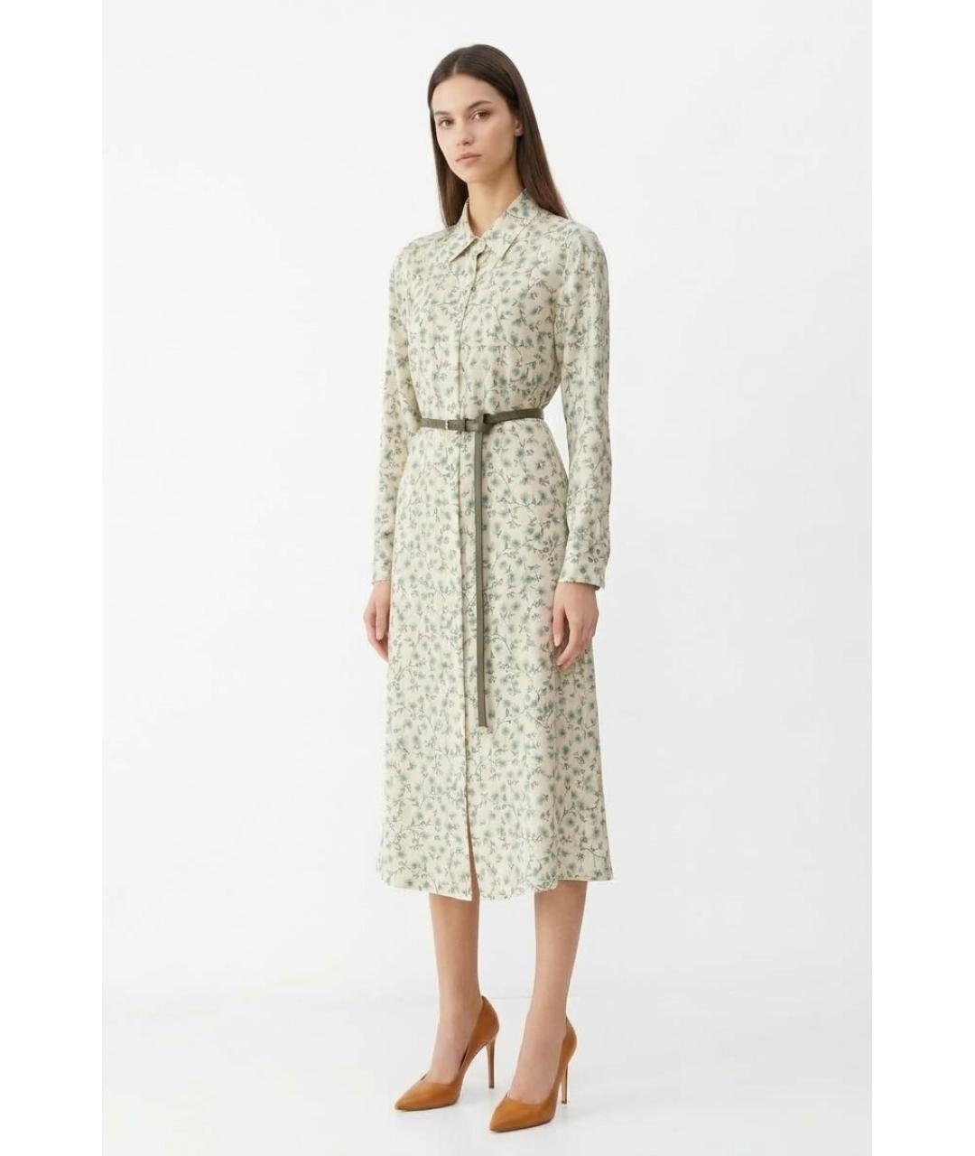 MAX MARA Мульти шелковое повседневное платье, фото 2