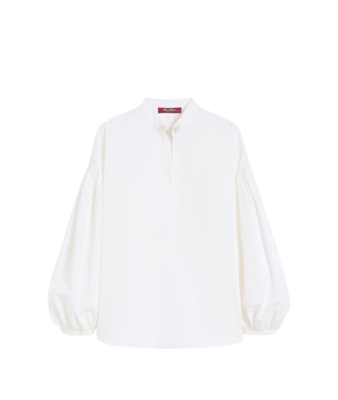 MAX MARA Белая хлопковая блузы, фото 1