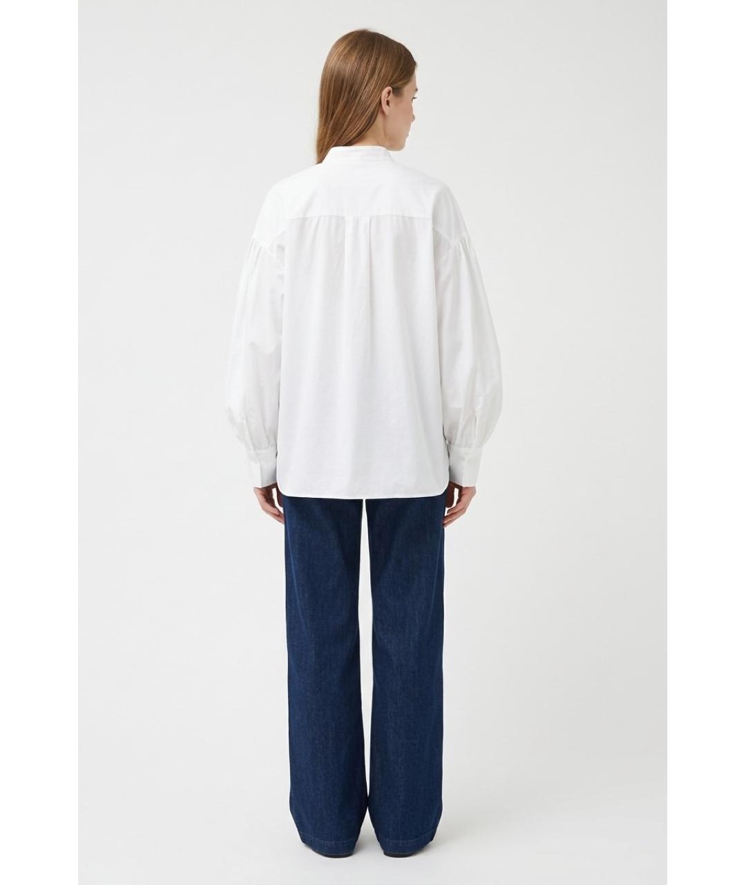 MAX MARA Белая хлопковая блузы, фото 4
