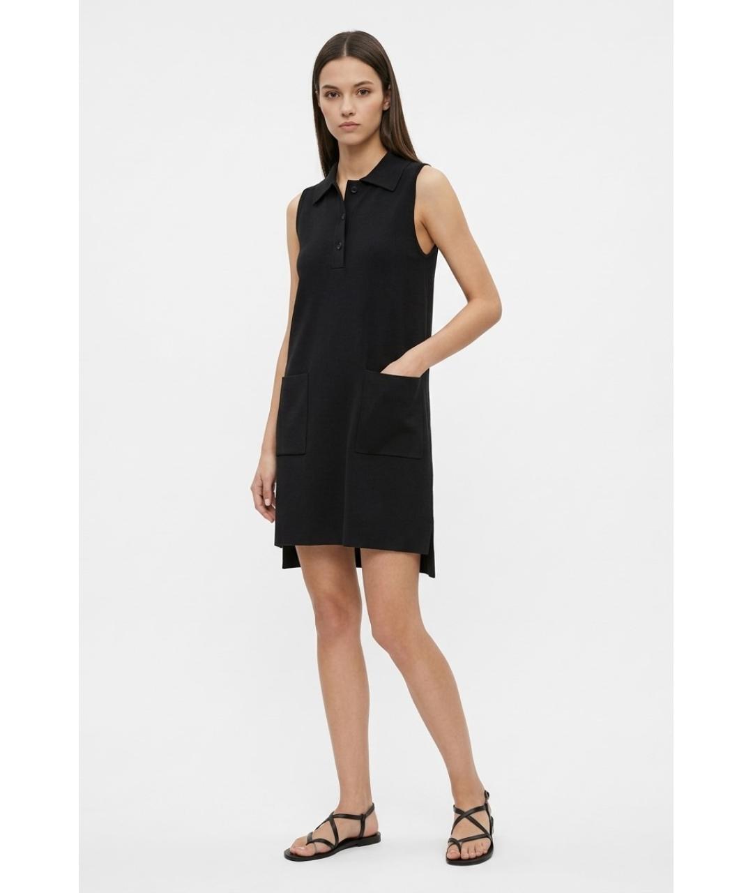MAX MARA Черное хлопковое повседневное платье, фото 4
