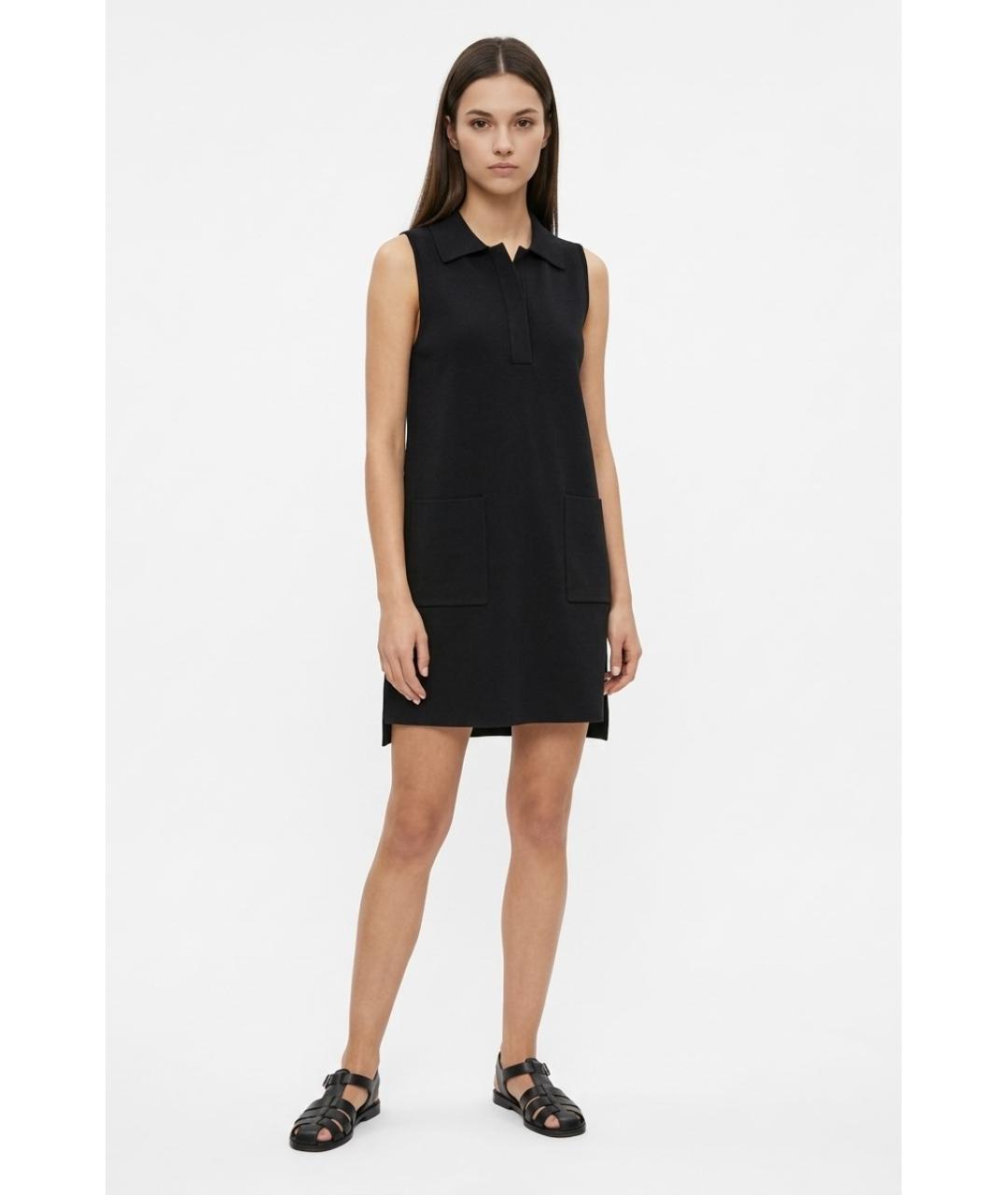 MAX MARA Черное хлопковое повседневное платье, фото 2