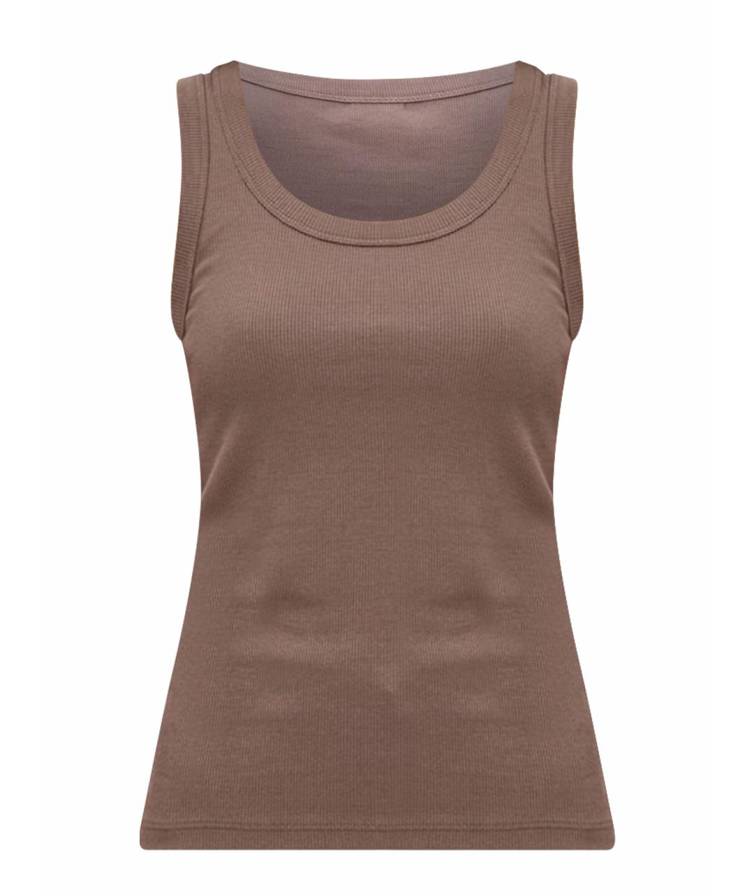 MAX MARA Коричневая майка, фото 1